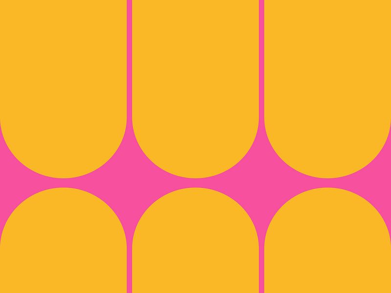 Abstract modern geometry in neon colours IV by Mad Dog Art