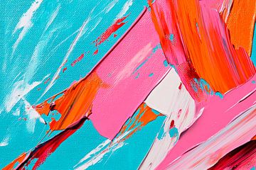 Colourful abstract painting by Poster Art Shop