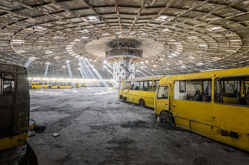 Lost Place - verlaten busstation in Oost-Europa