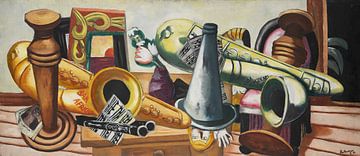 Max Beckmann - Stilleven met saxofoons (1926) van Peter Balan