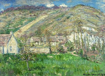 Claude Monet,Hamlet in de kliffen bij Giverny