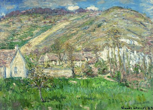 Claude Monet,Hamlet in de kliffen bij Giverny