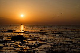 Coucher de soleil à Mudhole sur Janneke Masselink