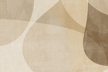 Beige Shapes with Linen Texture