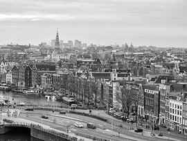 A view of Amsterdam in black and white by Patricia Hofmeester