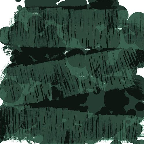 Art abstrait moderne. Formes en vert n° 9