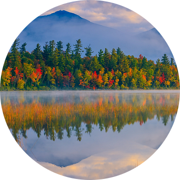 Panorama van de herfst in de Adirondacks van Henk Meijer Photography