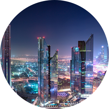 Dubai wolkenkrabbers van Rene Siebring