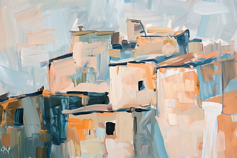 Abstract van Abstract Schilderij