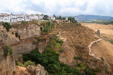 Uitzicht op Ronda en het landschap van Andalusië