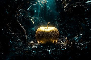 Mystieke gouden appel kunstwerk van Imperial Art House