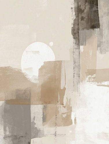 Zacht Aardetinten Abstract