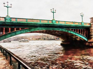 Impressions of Southwark Bridge by Dorothy Berry-Lound