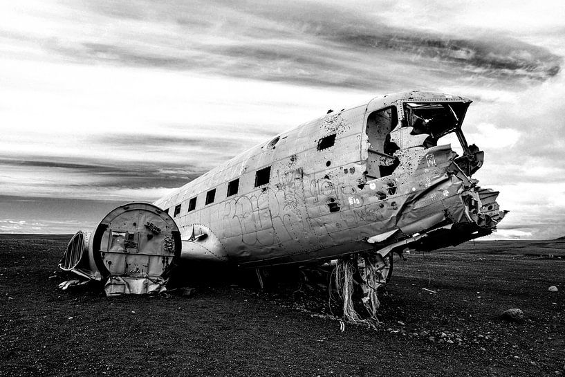 DC-3 vliegtuigwrak op IJsland van Robert Styppa