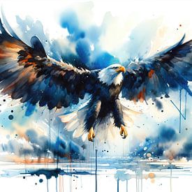 Aufsteigender Geist der Freiheit - Adler im Flug von Chromatic Fusion Studio