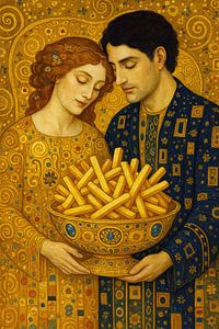 Die goldenen Pommes nach Klimt
