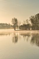 Foggy above the water