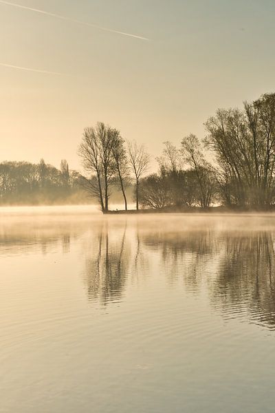 Neblig über dem Wasser von Evelien Huisman