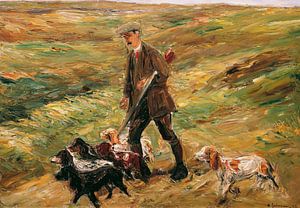 Max Liebermann, Jäger in den Dünen - 1913