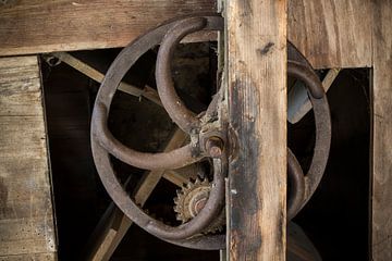 Old wheel watermill by Yke de Vos