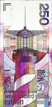 Bankbiljet van 250 Gulden Modern, Abstract Digitaal Kunstwerk