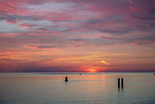 Soleil couchant sur Lisette van Peenen