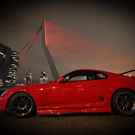 ROTTERDAM ERASMUS BRIDGE TOYOTA SUPRA MK4 by Hans Oskam