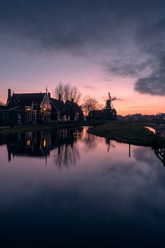 Sunset at Zaanse Schans by Etem Uyar