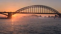 Fairytale sunrise Waal bridge