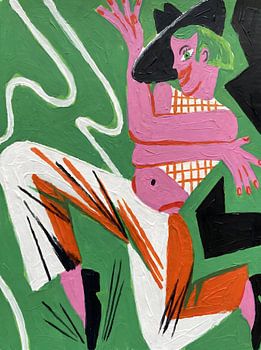 Verspielte rosa Figur