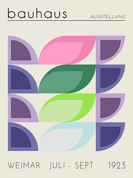 Bauhaus, in Frühlingsfarben von Hilde Remerie Fotografie und digitale Kunst