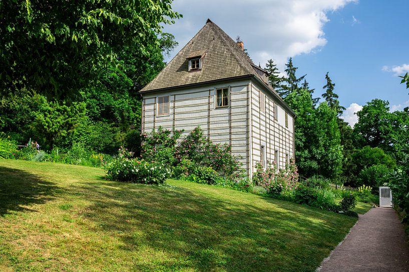 Goethes tuinhuis in het park aan de Ilm, Weimar van Mixed media vector arts