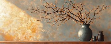 flower vase by Eye catching paintings