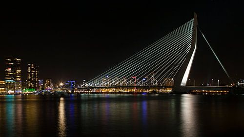 Erasmusbrücke bei Nacht