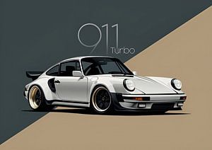 porsche 911 Turbo Autos von abstract artwork