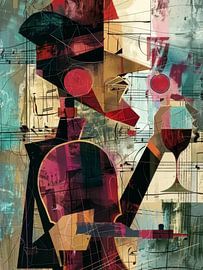 Jazz Musician Style Abstract by TOAN TRAN