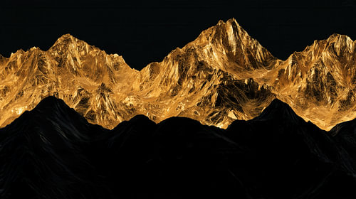 Bergen van goud panorama