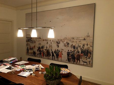 Hendrick Avercamp. Winter Scene on a Frozen Canal