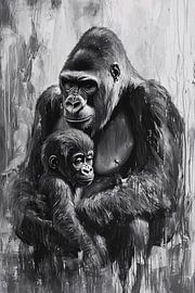 Un gorille protège ses petits sur Imperial Art House