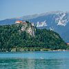 View on Lake Bled (Slovenia) van Rob van der Pijll