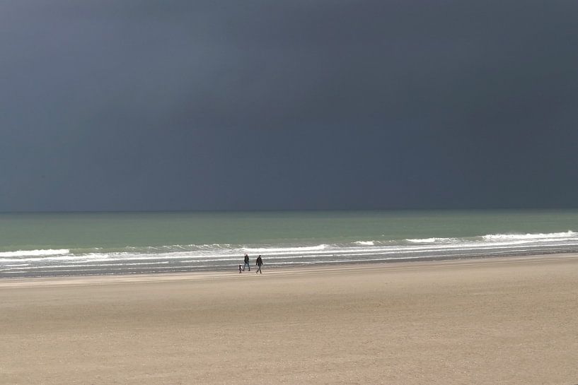 Stormy North Sea coast by Inge Hogenbijl