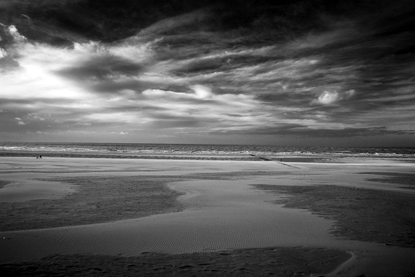Zeezicht met wolken en golven von Rene  den Engelsman