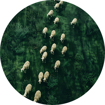 Wandelende schapen van Treechild