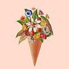 Botanical pink ice cream, Frida Floral Studio by 1x