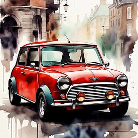 Rode mini van DeVerviersBelgium