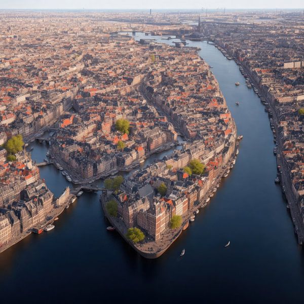 Amsterdam van boven. by Brian Morgan