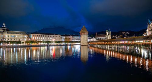 Chapel Bridge by night