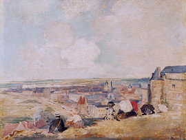 Jacques-Émile Blanche, Zicht op Dieppe vanaf de kliffen