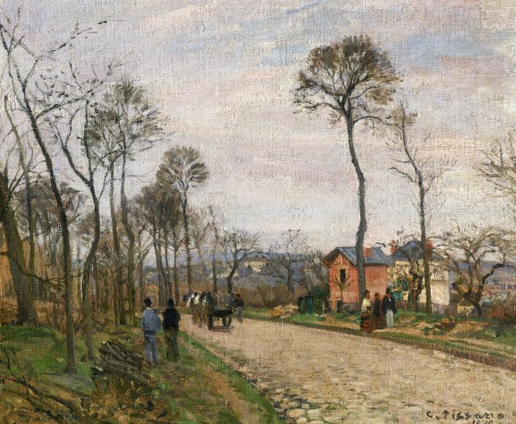 Camille Pissarro,Die Straße von Louveciennes von finemasterpiece