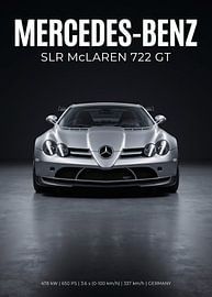 Mercedes-Benz SLR McLaren 722 GT, vooraanzicht, studiofoto van Cross